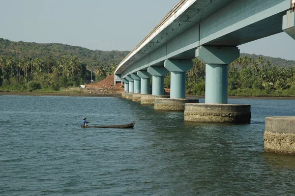 Puente Través Del Río India — Foto de Stock