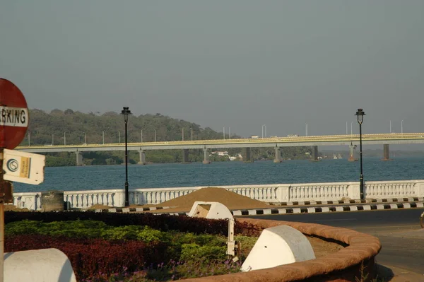 Міст Через Річку Індія — стокове фото