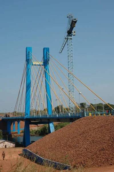 Pont Travers Rivière Inde — Photo