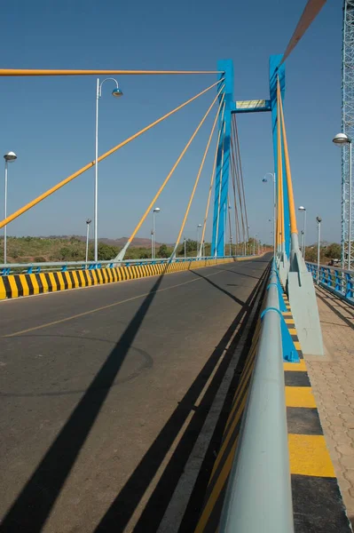 Most Přes Řeku Indie — Stock fotografie
