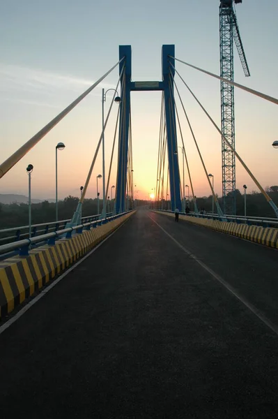 Міст Через Річку Індія — стокове фото