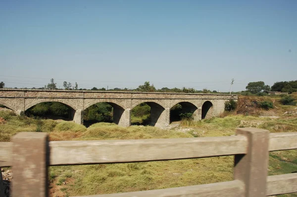 Brug Door Rivier India — Stockfoto