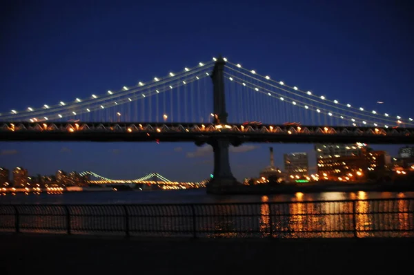 Decoração Luzes Ponte — Fotografia de Stock