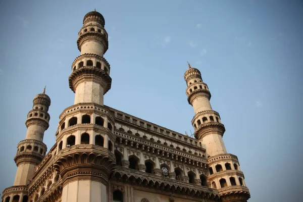 Património Construção Charminar Hyderabad Índia — Fotografia de Stock