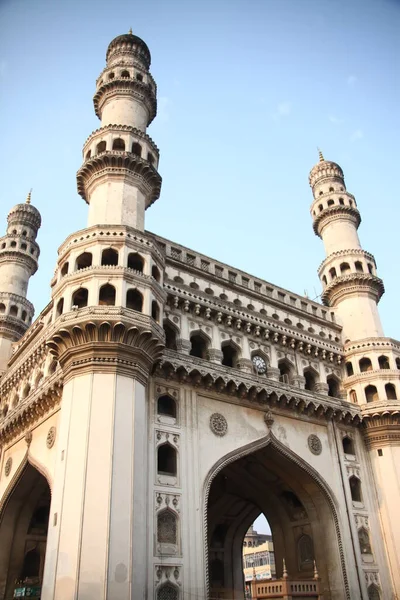Património Construção Charminar Hyderabad Índia — Fotografia de Stock