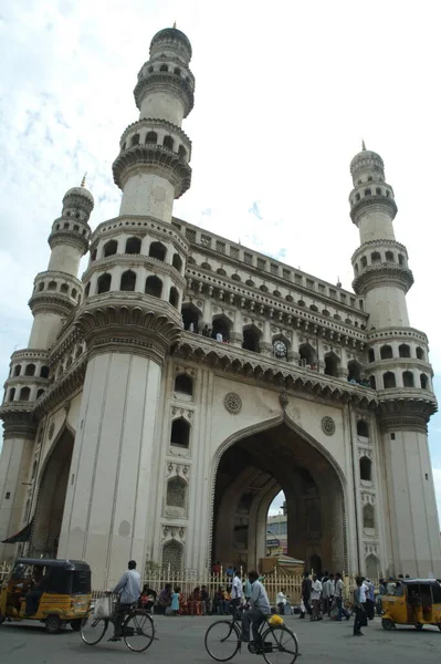 Património Construção Charminar Hyderabad Índia — Fotografia de Stock