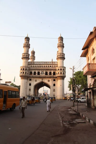 Heritage Construction Charminar Hyderabad Inde — Photo