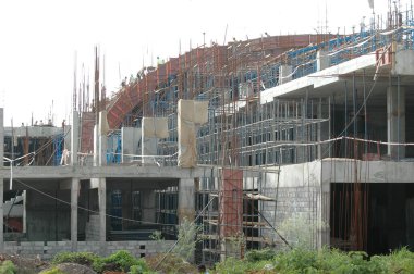 İnşaat binasının dışı.