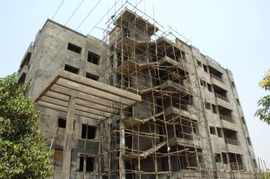 İnşaat binasının dışı.