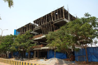 İnşaat binasının dışı.