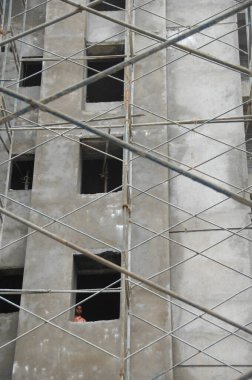 İnşaat binasının dışı.