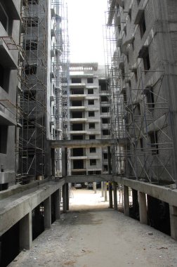 İnşaat binasının dışı.