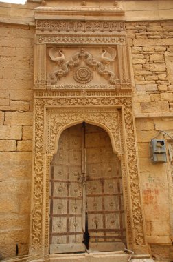 Vintage Fort Door Rajasthan Hindistan