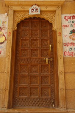 Vintage Fort Door Rajasthan Hindistan