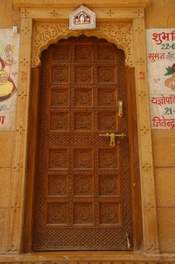 Vintage Fort Door Rajasthan Hindistan