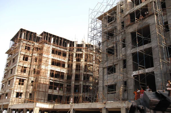 Exterior Del Edificio Construcción — Foto de Stock