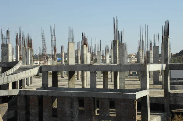 Exterior Del Edificio Construcción — Foto de Stock