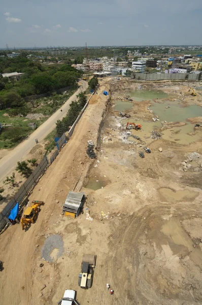 Exterior Canteiro Obras — Fotografia de Stock