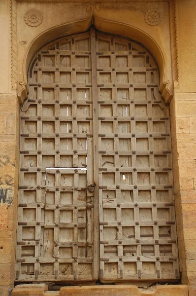 Vintage Fort Door Rajasthan India — Foto Stock