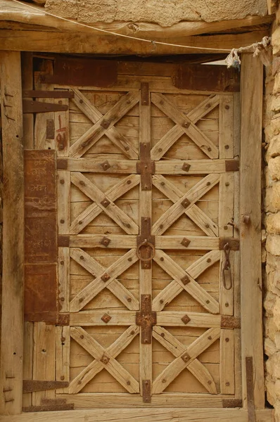 Vintage Fort Door Rajasthan Índia — Fotografia de Stock