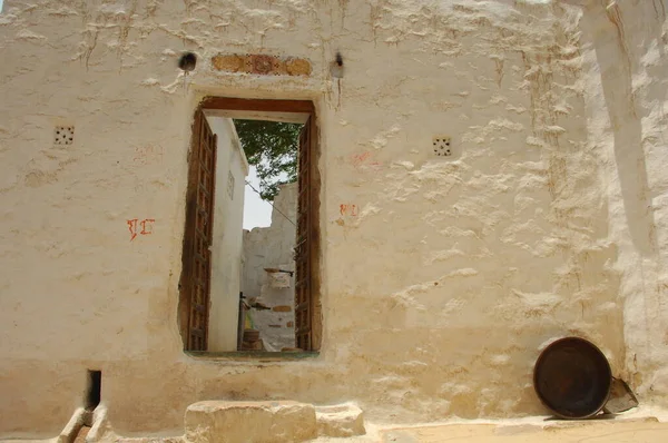 Vintage Fort Door Rajasthan Índia — Fotografia de Stock