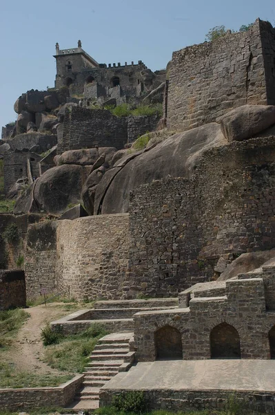 Ινδία Golconda Fort Χαϊντεραμπάντ — Φωτογραφία Αρχείου