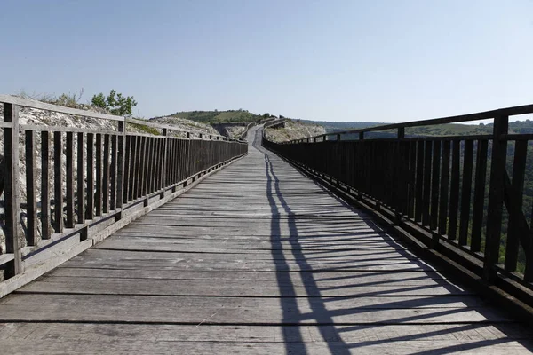 Wooden Bridge Rural Area — Stock Photo, Image