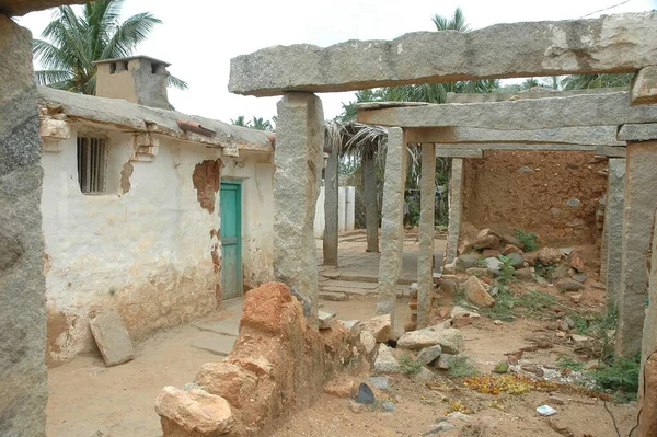 Terk Edilmiş Hindistan Köy Evi — Stok fotoğraf