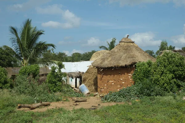 Casa Pueblo Abandonada India — Foto de Stock