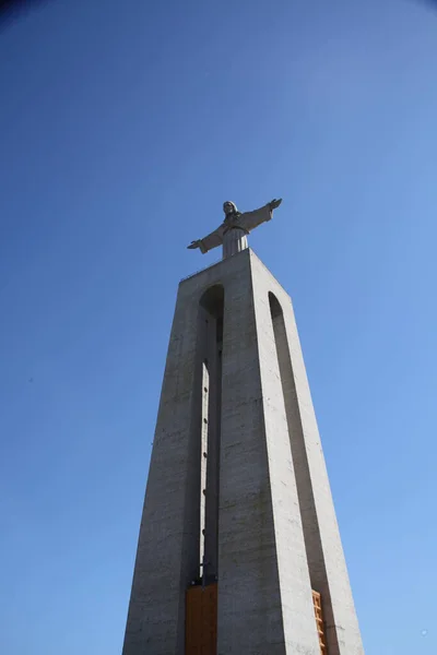 Statue Christ Sur Pierre — Photo
