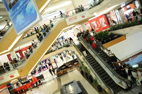 Escaleras Mecánicas Centro Comercial — Foto de Stock