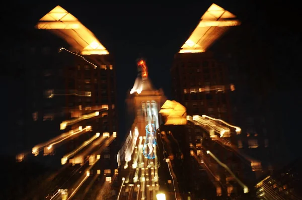 Night Shot City Building — Stock Photo, Image