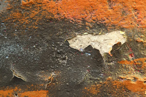Stará Zničená Stěna Vrstvou Barvy — Stock fotografie