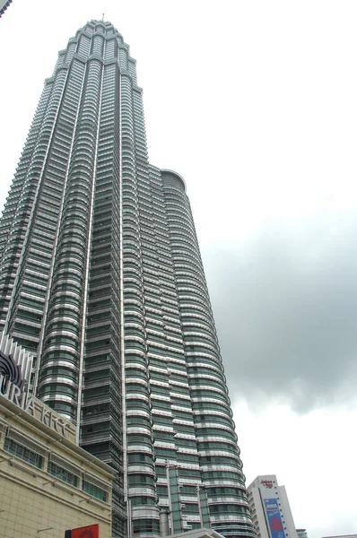 Petronas Bliźniacze Wieże Centrum Finansowym Kuala Lumpur Malezja — Zdjęcie stockowe
