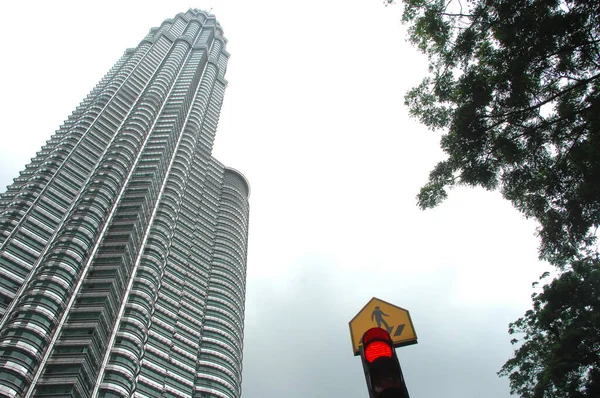 Petronas Twin Towers Financieel Centrum Kuala Lumpur Maleisië — Stockfoto