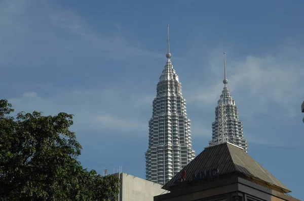 Petronas Twin Towers Financieel Centrum Kuala Lumpur Maleisië — Stockfoto