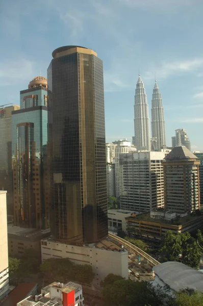 Torres Gêmeas Petronas Centro Financeiro Kuala Lumpur Malásia — Fotografia de Stock