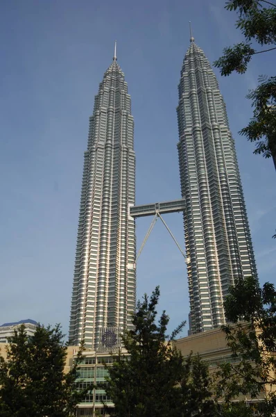 Petronas Twin Towers Financial Center Kuala Lumpur Malajsie — Stock fotografie