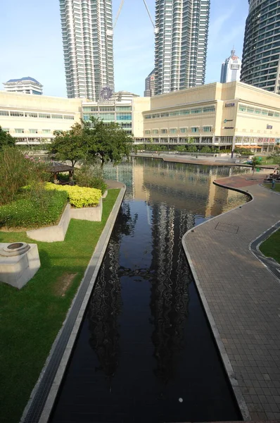 Petronas Twin Towers Financieel Centrum Kuala Lumpur Maleisië — Stockfoto