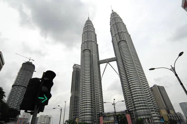 Petronas Twin Towers Financial Center Kuala Lumpur Malaisie — Photo