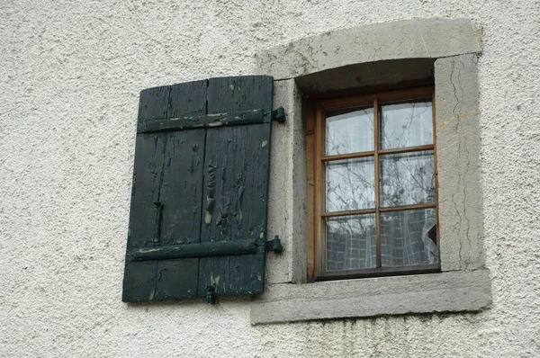 Fenêtre Une Maison Époque — Photo