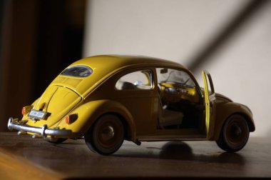 Eski model bir araba closeup