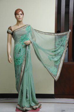 Doğal İpek Hint Sarisi