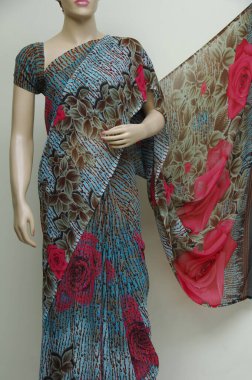 Doğal İpek Hint Sarisi