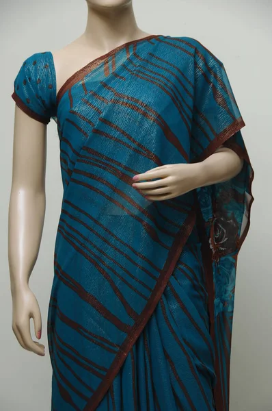 Natural Silk Indian Sari — Fotografie, imagine de stoc