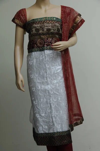 Natural Silk Indian Sari — Fotografia de Stock