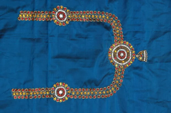 Natural Silk Indian Sari — Stock Photo, Image