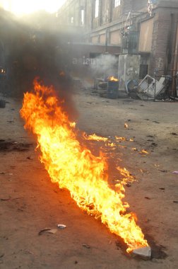 Bomb Blast at street