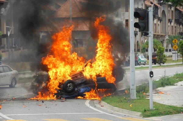 Car at Bomb blast