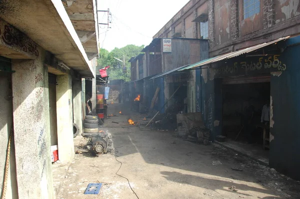 Explosión Bomba Calle — Foto de Stock